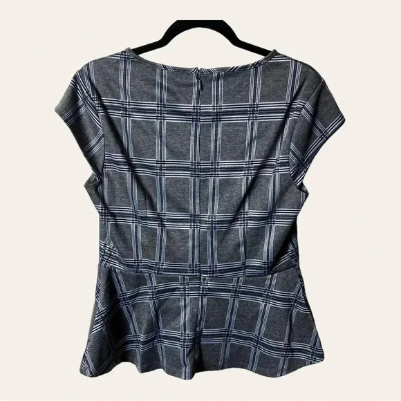 Women’s 7TH AVENUE DESIGN PEPLUM TOP HIDDEN ZIPPER CLOSURE SIZE MEDIUM - Picture 6 of 9